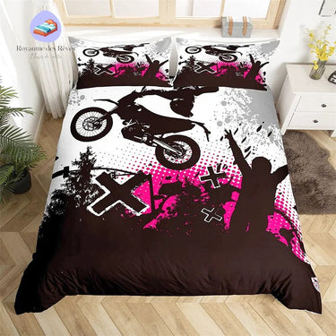 Housse de Couette Moto Fille
